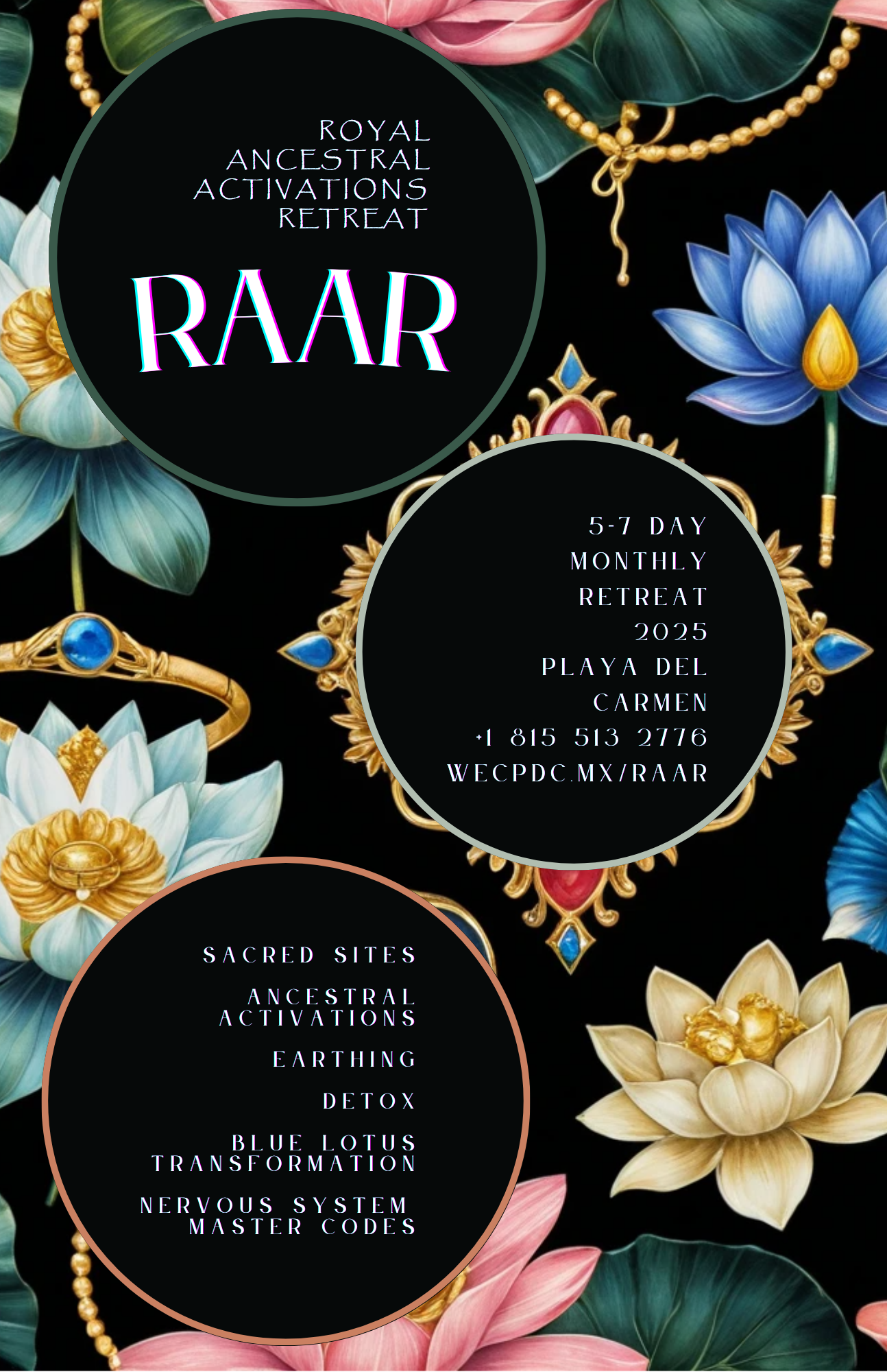 Raar Retreat. Royal Ancestral Activations Retreat. For those healing now and healing ancestrally.